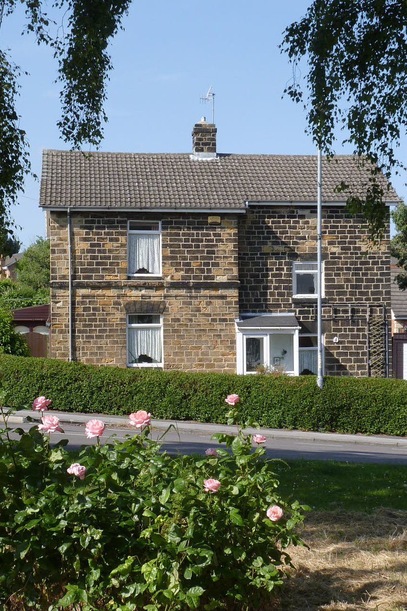 Stone house with roses in front, Hemingfield, Barnsley
